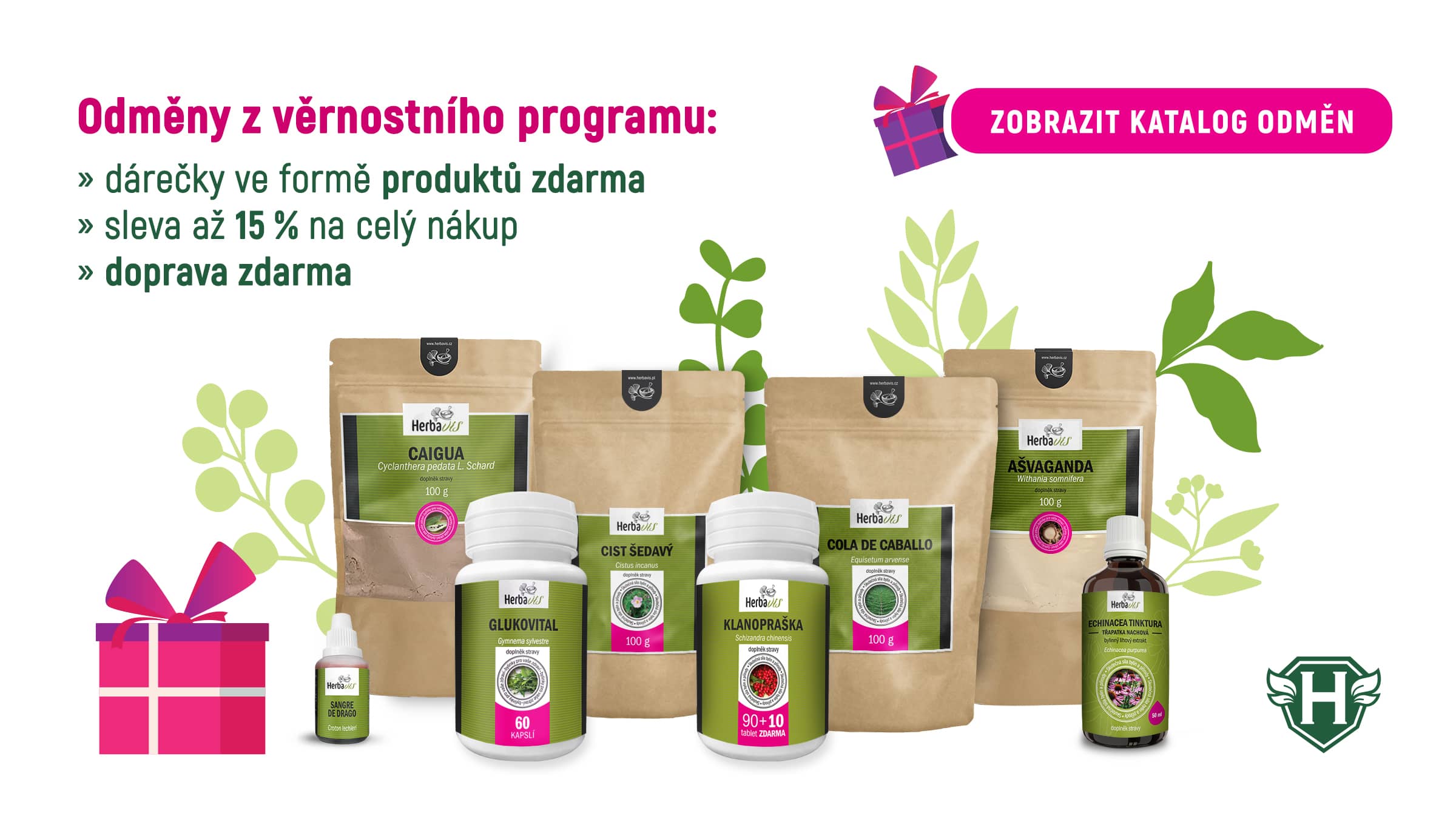 Odměny pro měsíc říjen - prosinec  HerbiClub